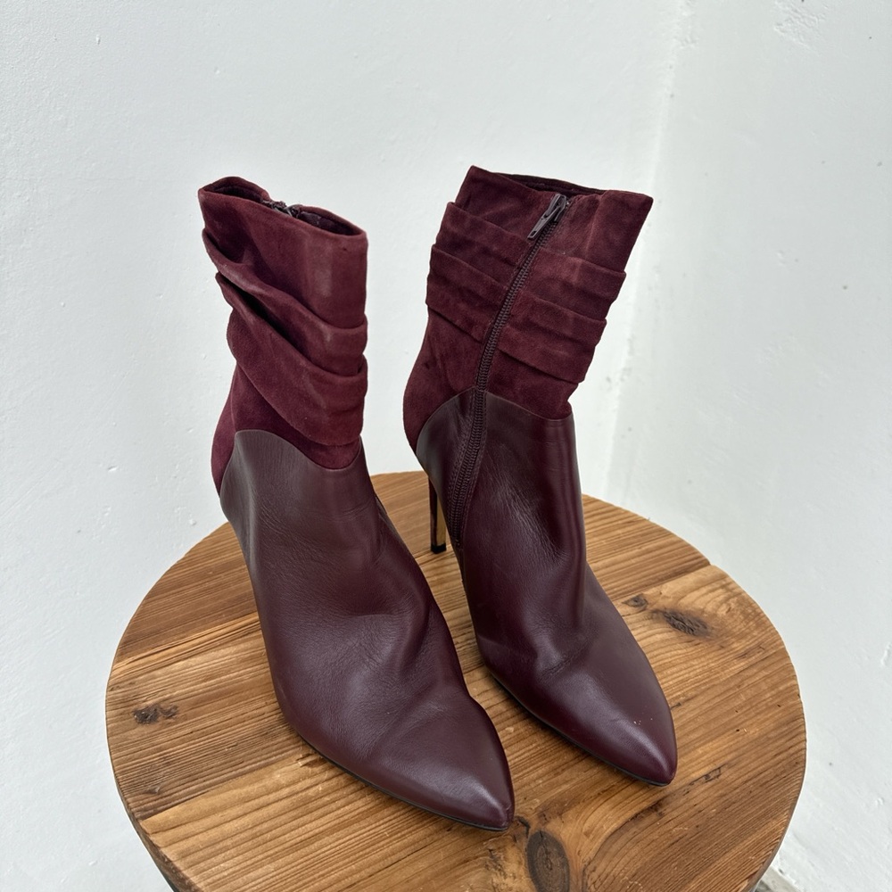Guess Burgundy Heeled Boots